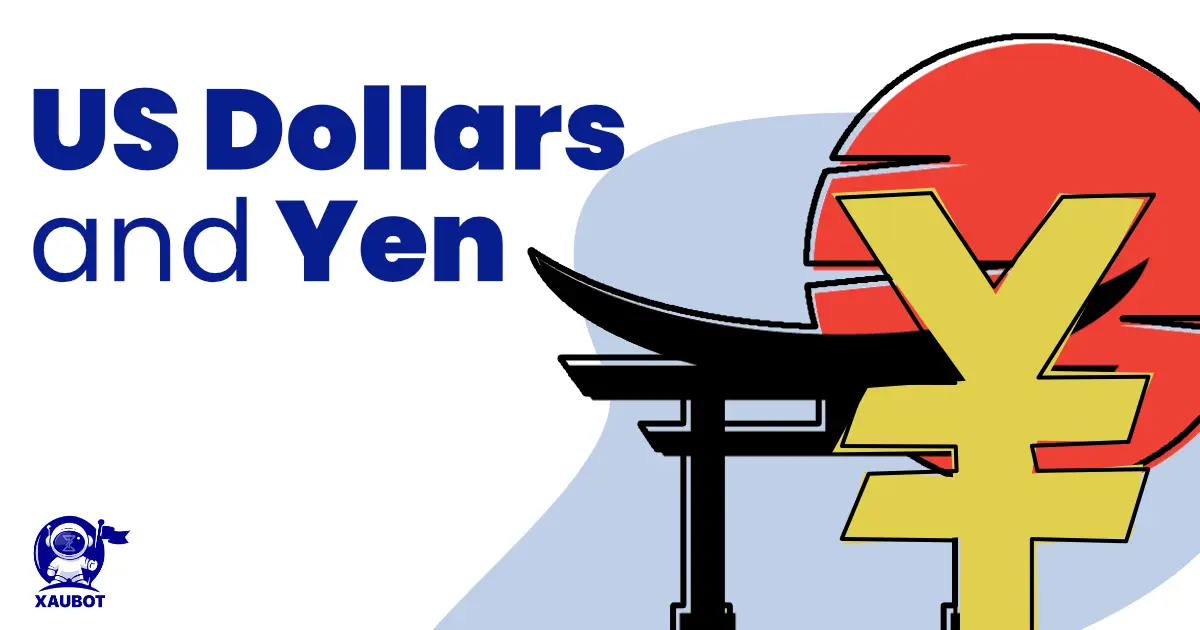 US dollars and yen in currency pairs