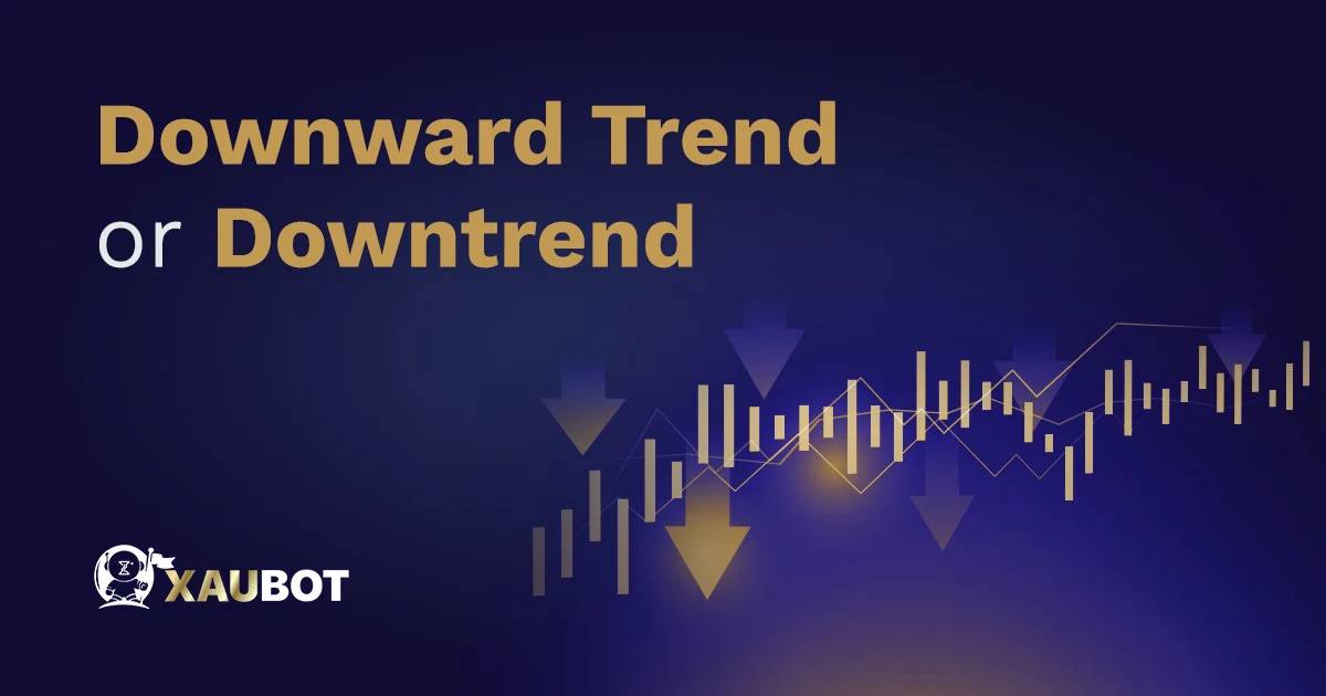 downward trend or downtrend