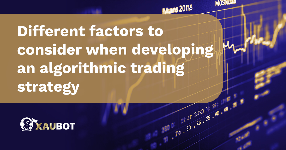 Developing an algorithmic trading strategy