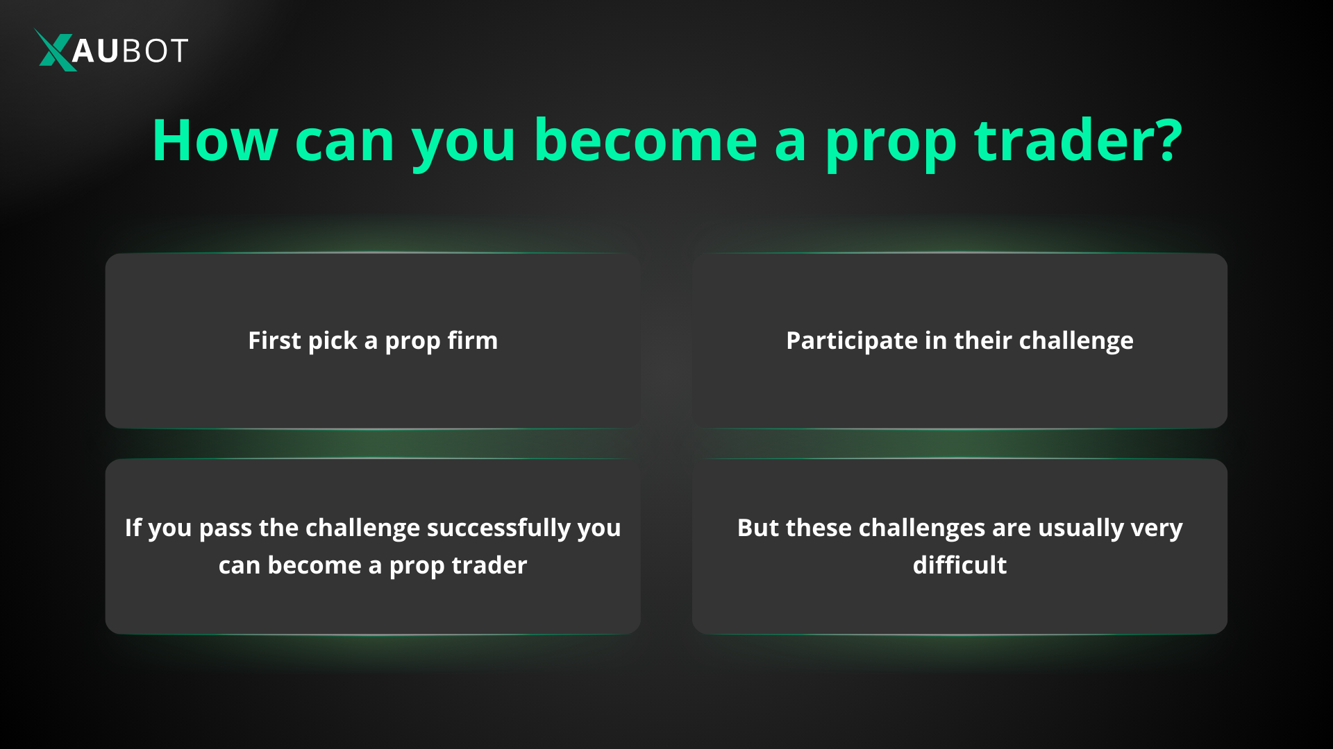 How can you become a prop trader by passing prop trading challenges 