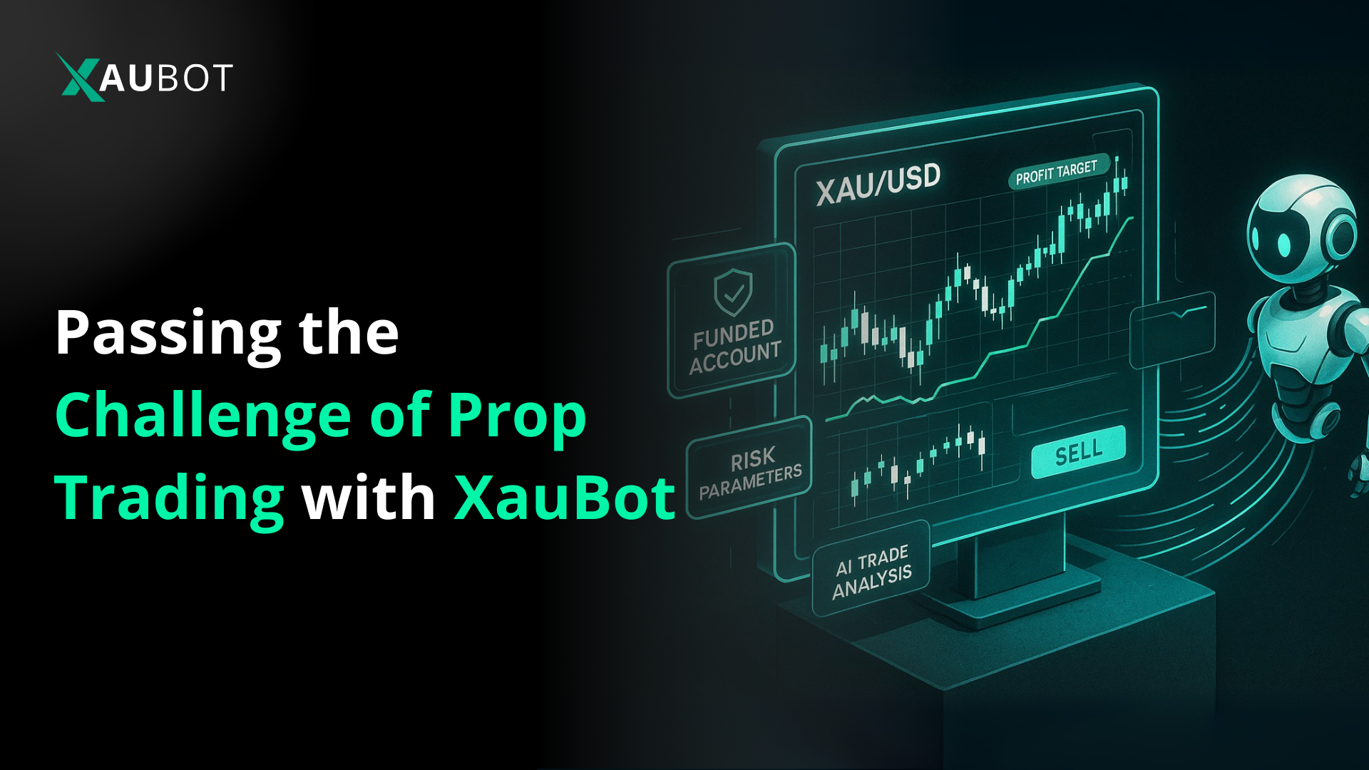 design and generate bots with XauBot to pass prop challenges in prop trading