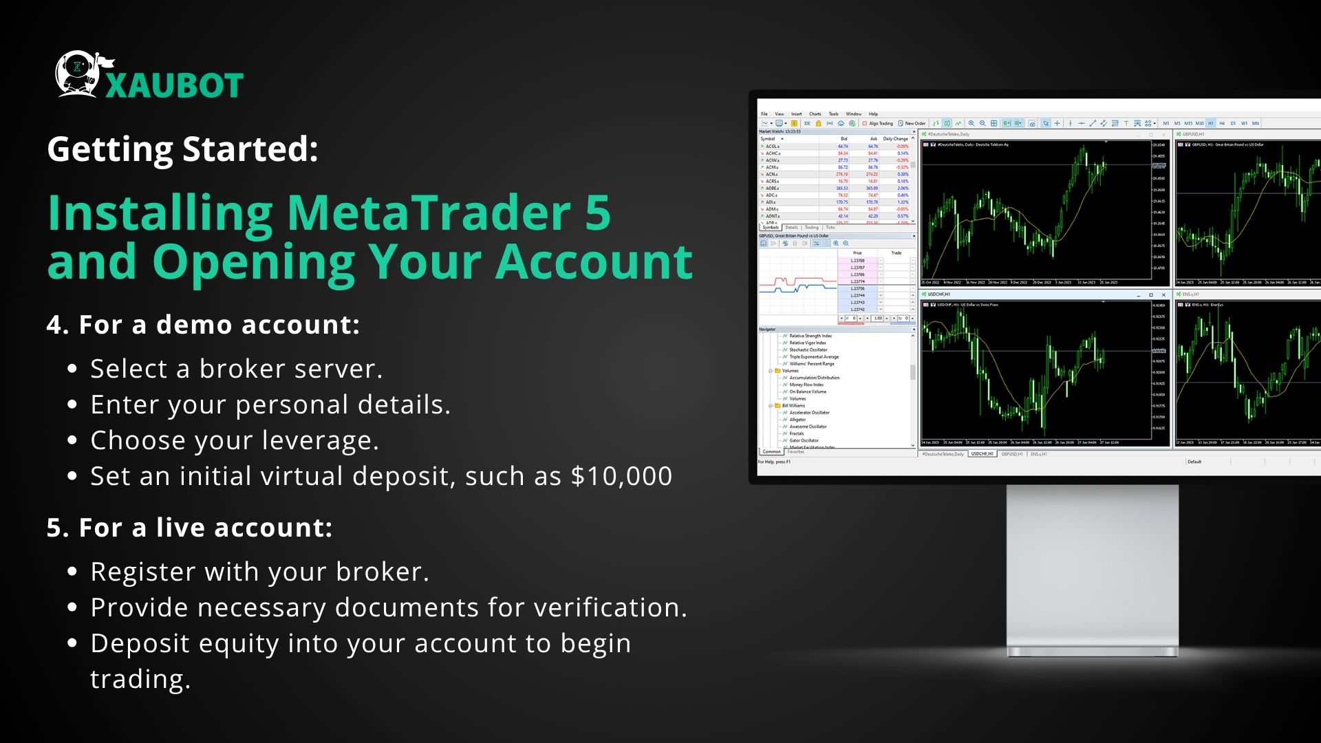 How to open an account on MT5