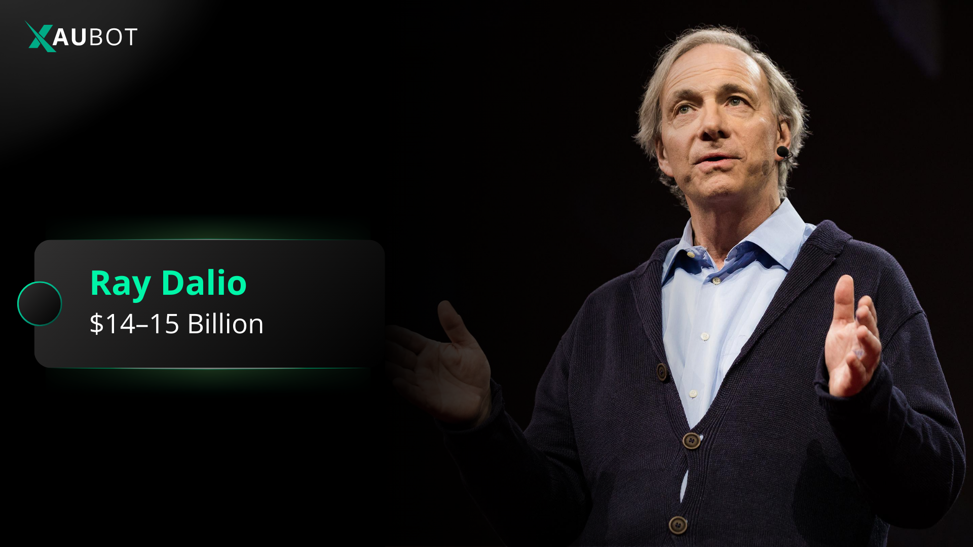Ray Dalio, number 1 in top 10 richest forex traders