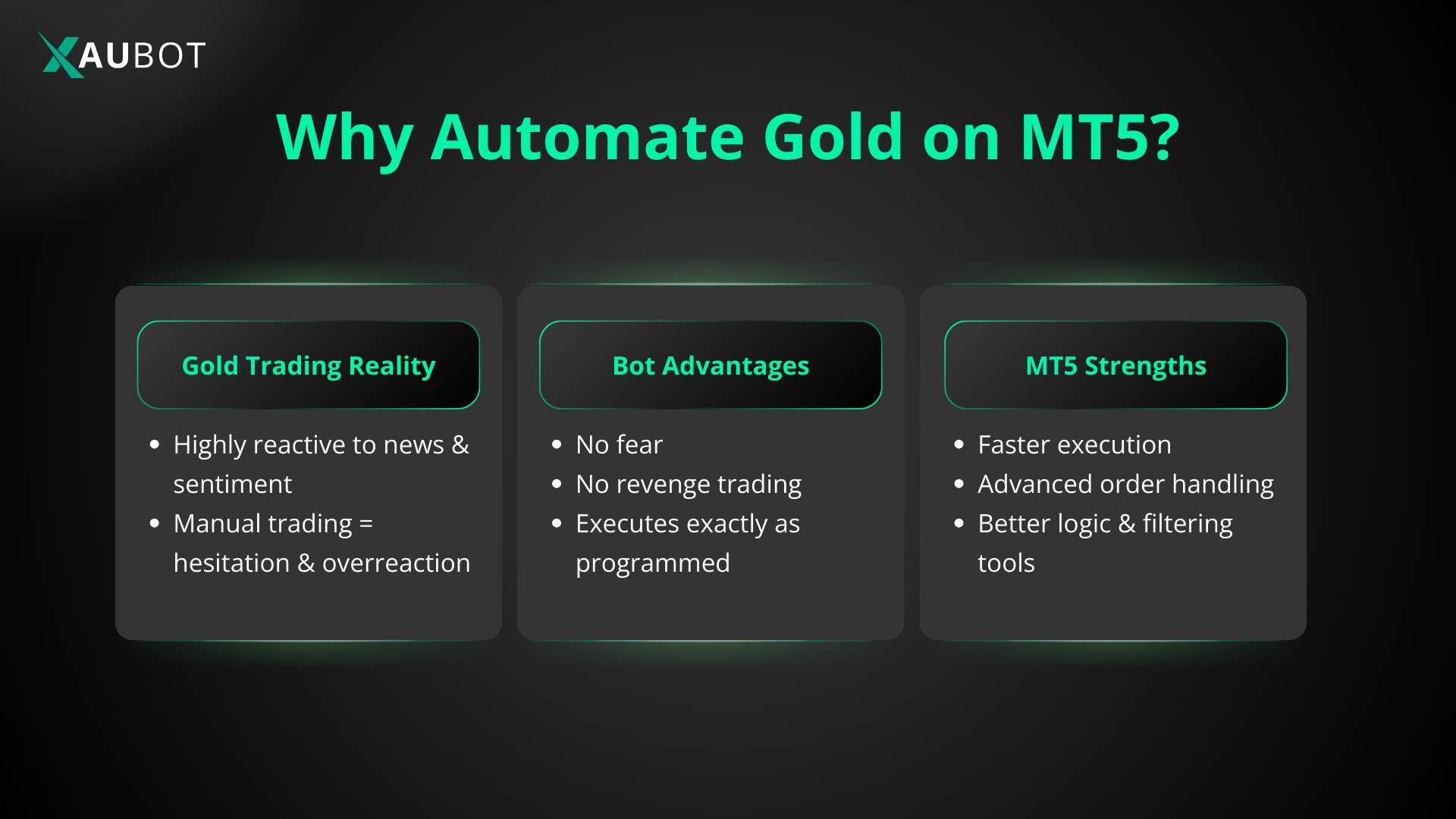 why gold is quite suitable for automated trading 