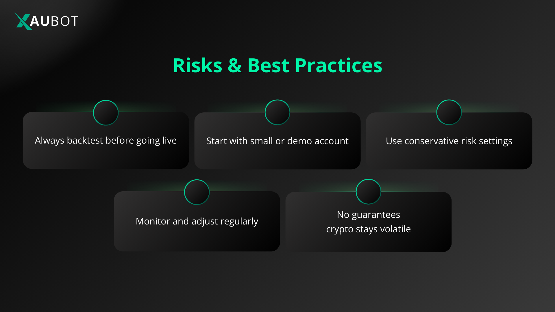 even though a bot can help you a lot with Bitcoin trading, you still need to be cautious about the crypto market