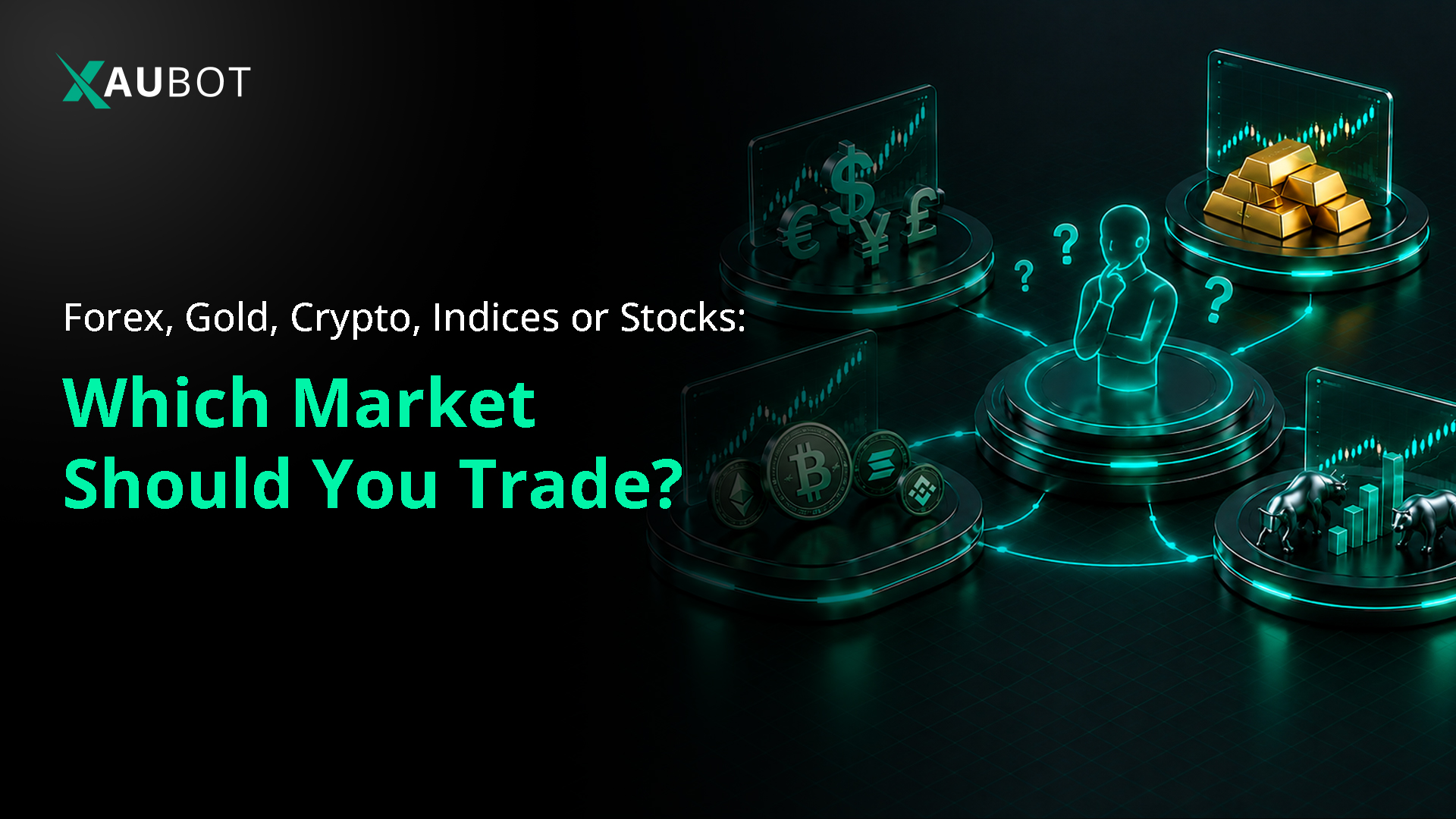 Which market should you trade? Compare forex, gold, indices, stocks and crypto